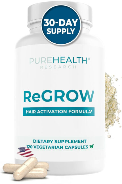 Potent Hair Supplement with Saw Palmetto for Healthy Hair Growth -Help Reduce Hair Loss and Grow Thicker Hair with Biotin,