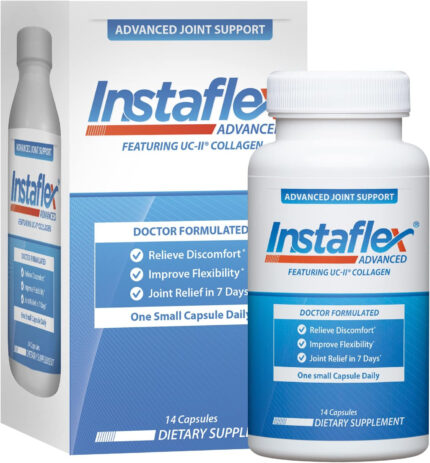 Instaflex Advanced Joint Support Supplement - Turmeric, Resveratrol, Boswellia Serrata Extract, BioPerine, UC-II Collagen- 30